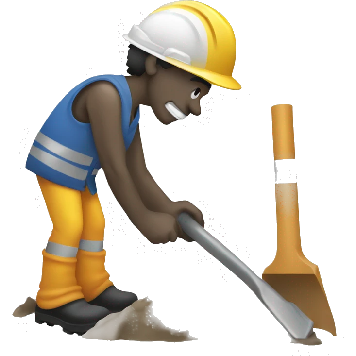 construction work shove emoji
