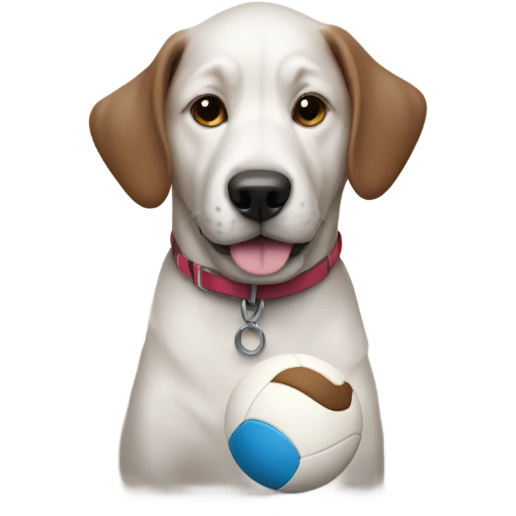 Dog with a ball emoji