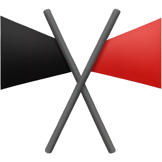 Anarchist flag emoji