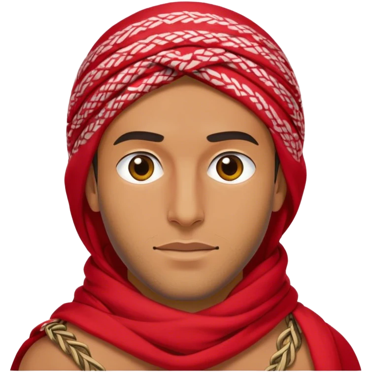 جمل عليه شماغ احمر emoji