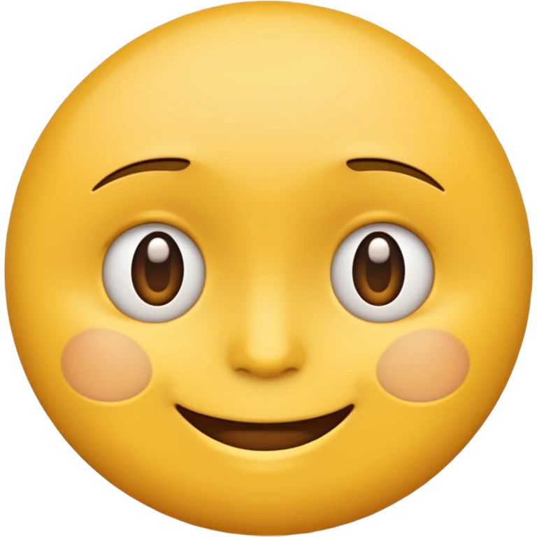 awkward forced Half smile smirk yellow circle face emoji emoji