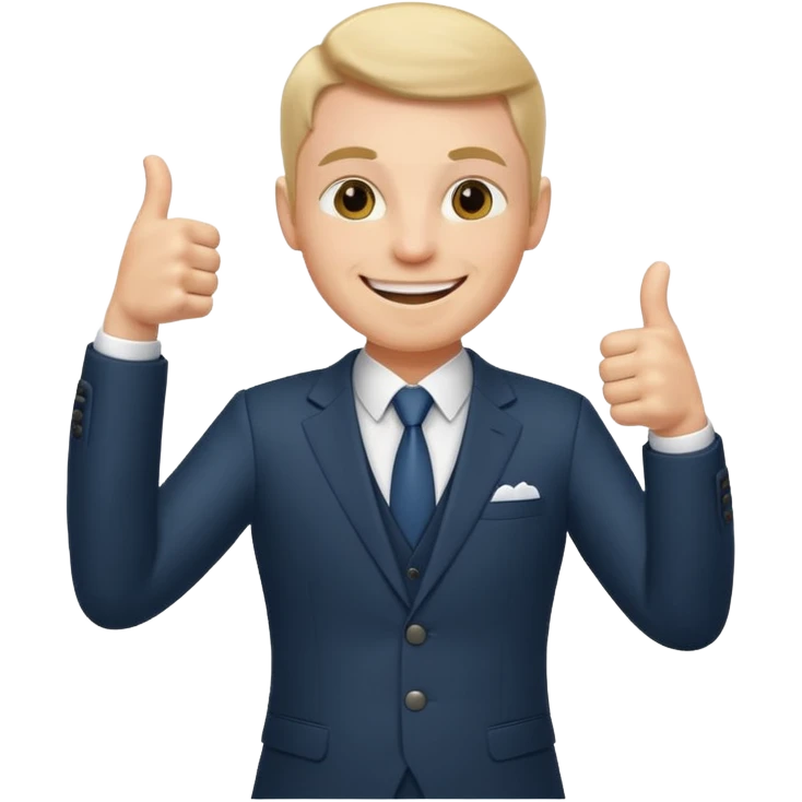 Boss with thumbs up emoji