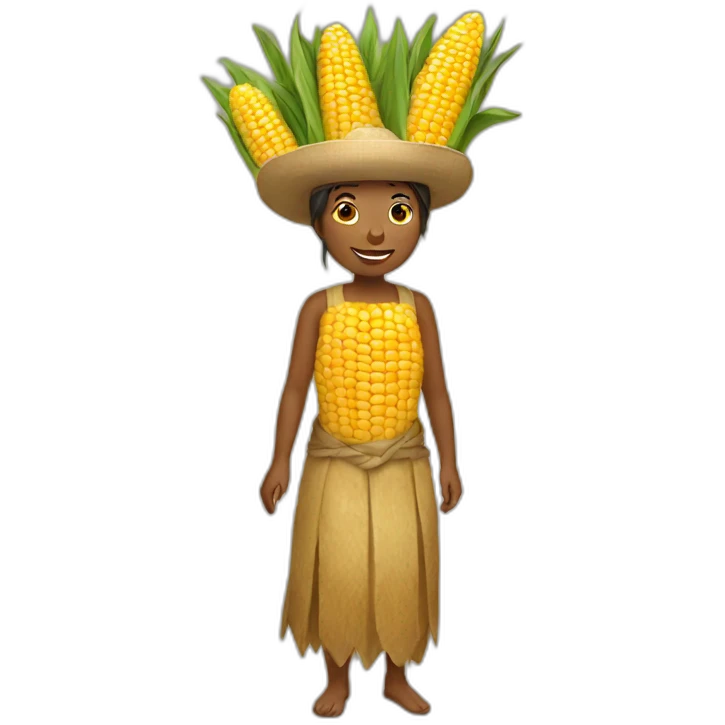 corn-woman emoji