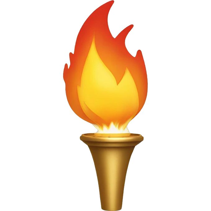 Olympic flame Paris 2024 emoji