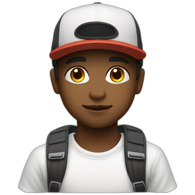 Boy+cap plus white emoji
