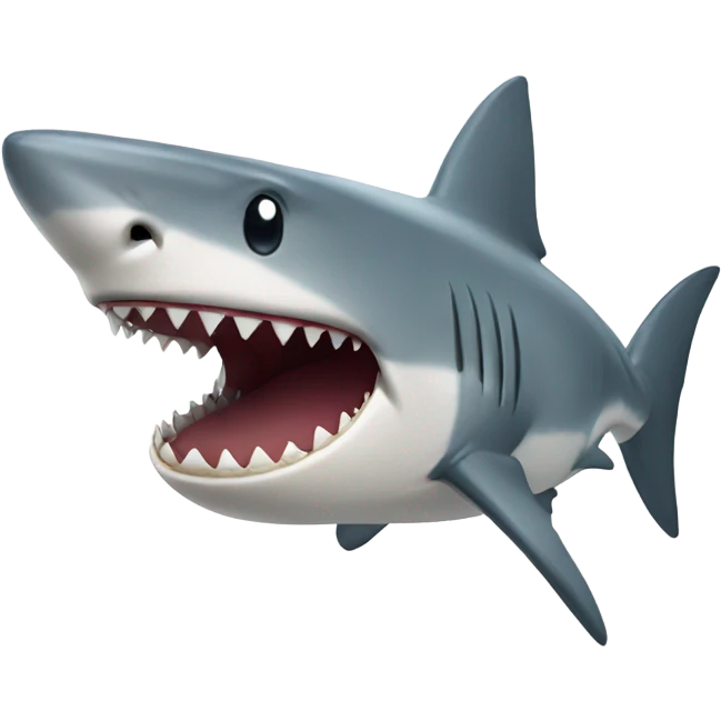 Shark with a smile  emoji