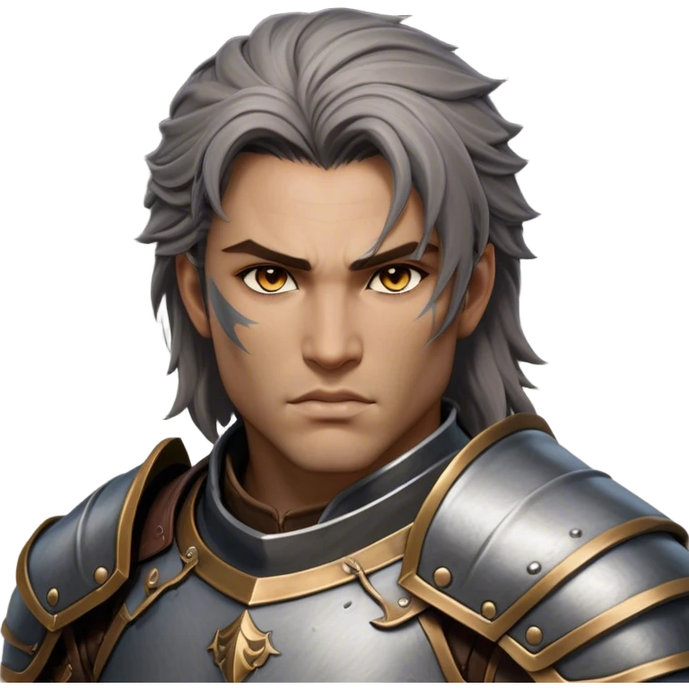 Cinematic Realistic WoW Human Warrior Portrait, depicted with chiseled, determined features and a battle-hardened visage. Clad in intricately detailed steel armor accented with rich leather in consistent hues of grey and bronze, his resolute eyes and natural hair exude unwavering courage. Rendered with lifelike texture and dramatic natural lighting, high shine, noble and valiant, capturing the essence of a legendary human champion of Azeroth. emoji
