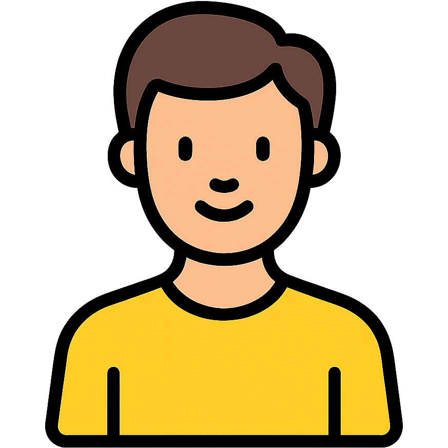 color outline icon of a man emoji