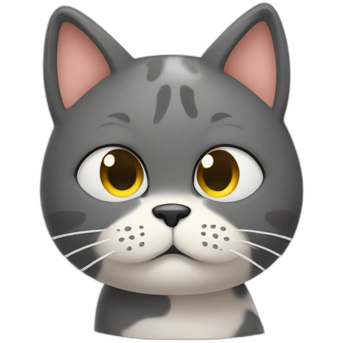 Sad cat scratching his head emoji