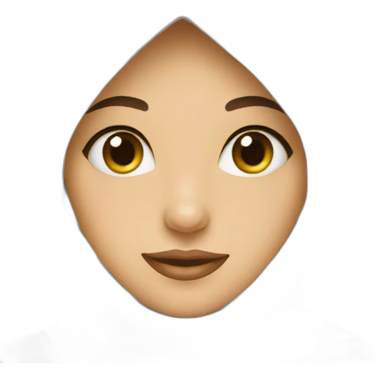 girl in hijab hello emoji