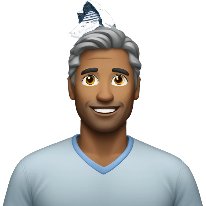 man with matterhorn mountain emoji