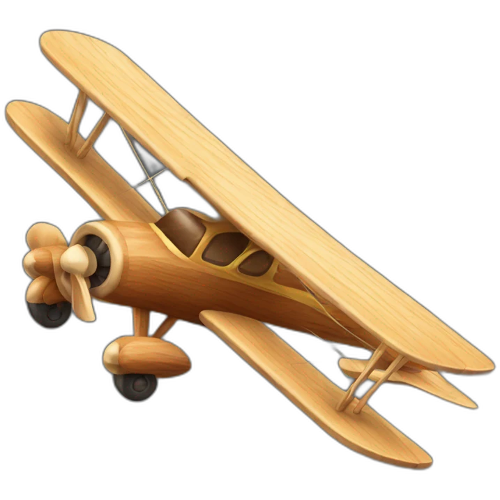 Avion en bois emoji