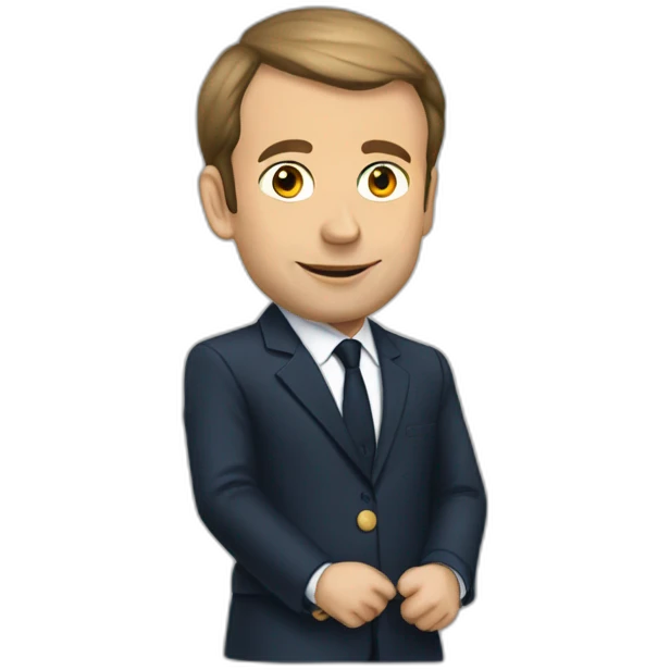 macron sur torue emoji