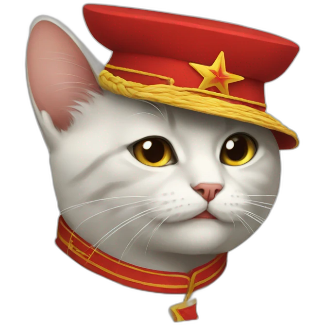 communist cat emoji