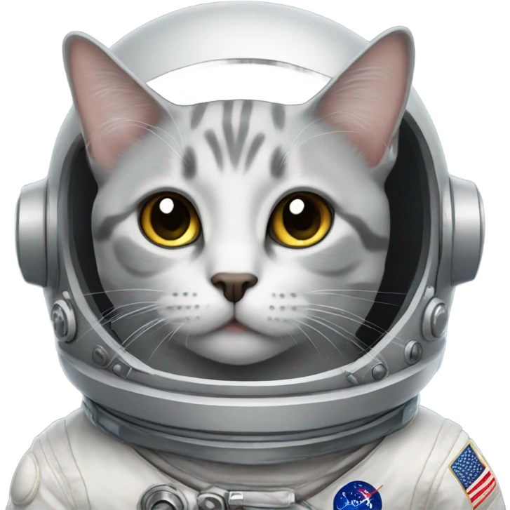 astronaut gray cat emoji