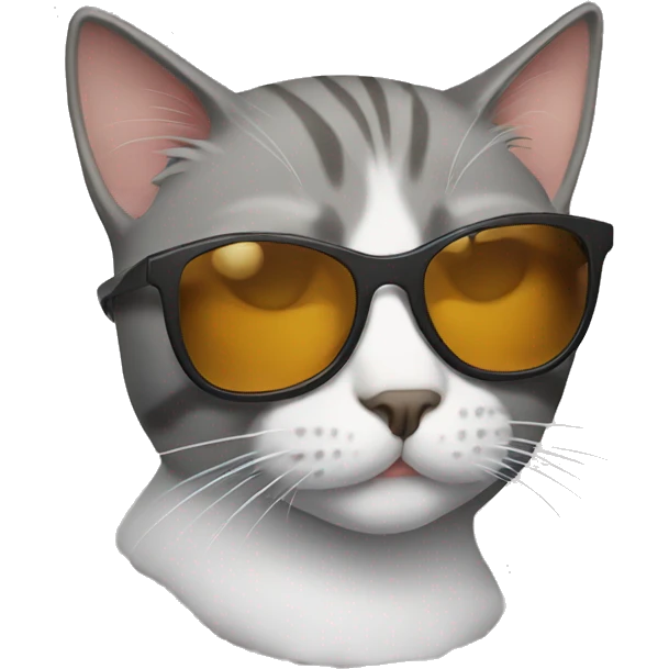 Cat with sunglasses emoji