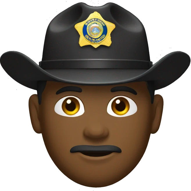 state trooper black campaign hat emoji