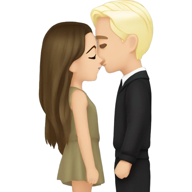 Draco malfoy kissing a cute girl emoji
