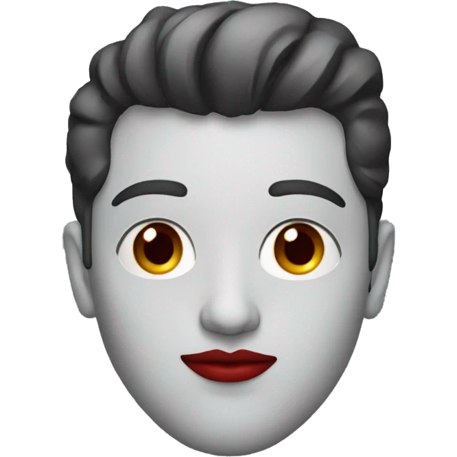 man with red lips emoji