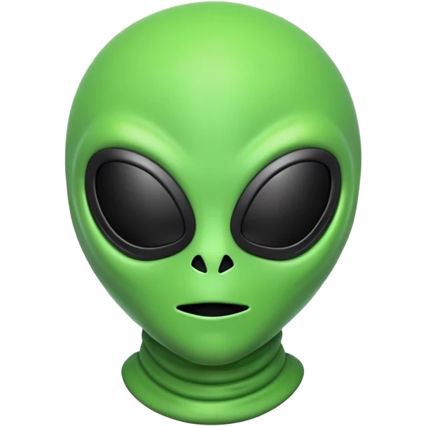 Alien emoji with ski mask emoji