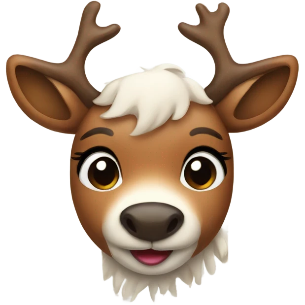 Cute reindeer  emoji