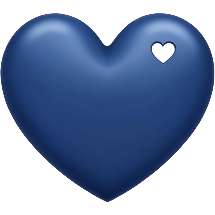 Navy blue heart emoji