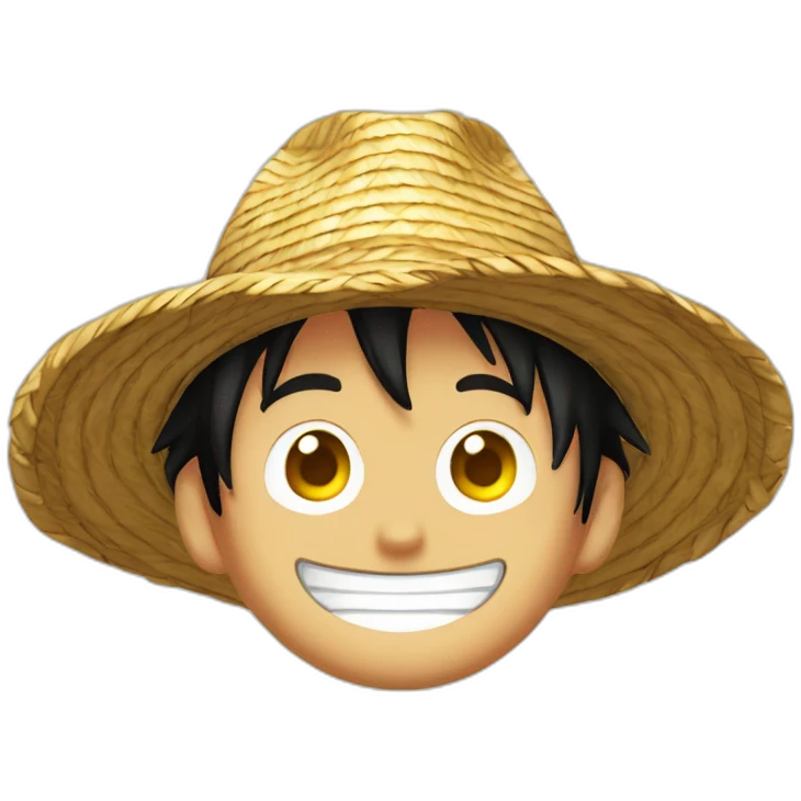 Luffy au chapeau de paille emoji