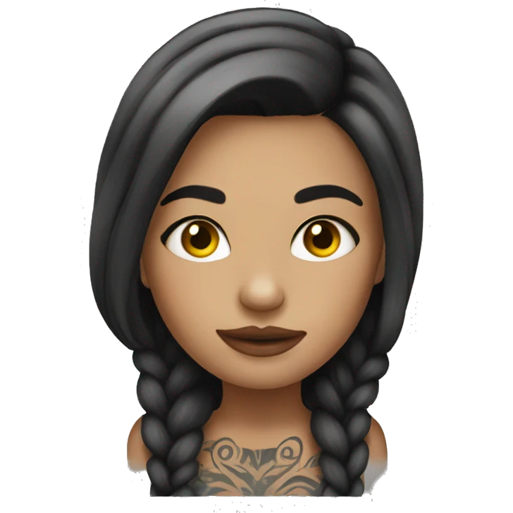 Tattooed girl emoji