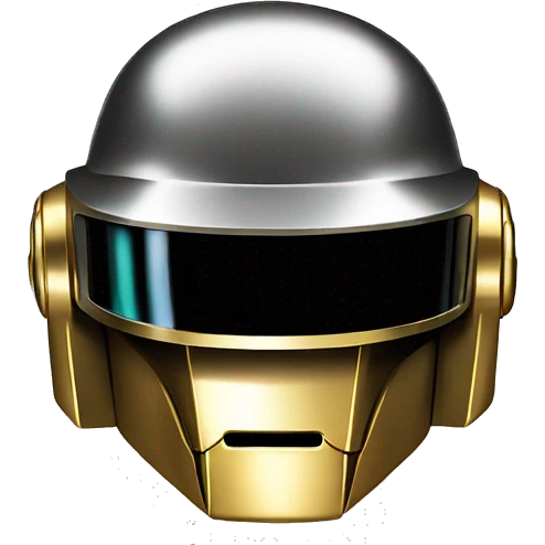Daft punk helmet with dollar signs for eyes   emoji