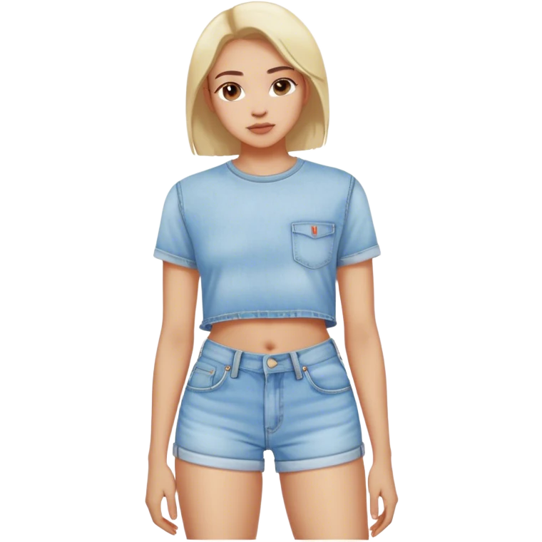 Levi light wash women's Denim shorts  emoji