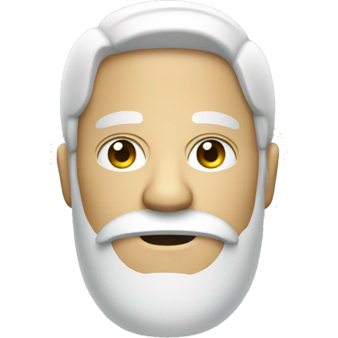 white mail with beard emoji