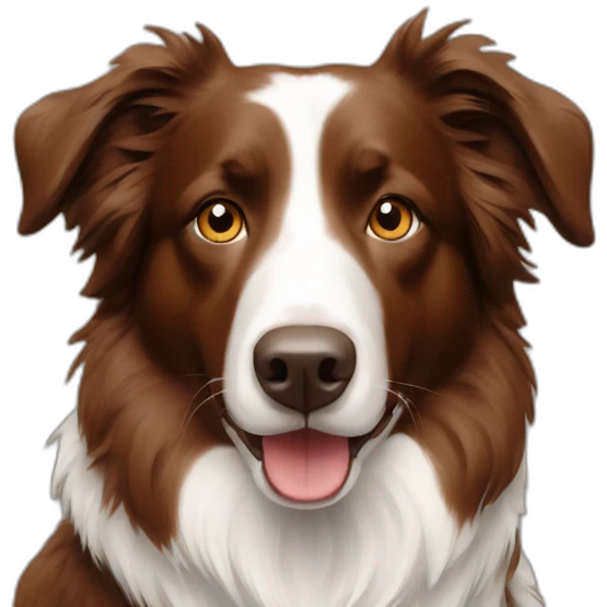 Brown-Border-collie emoji
