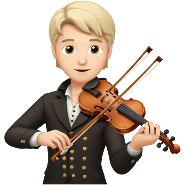 male violinists emoji