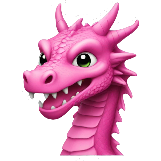 Dragon with pink emoji