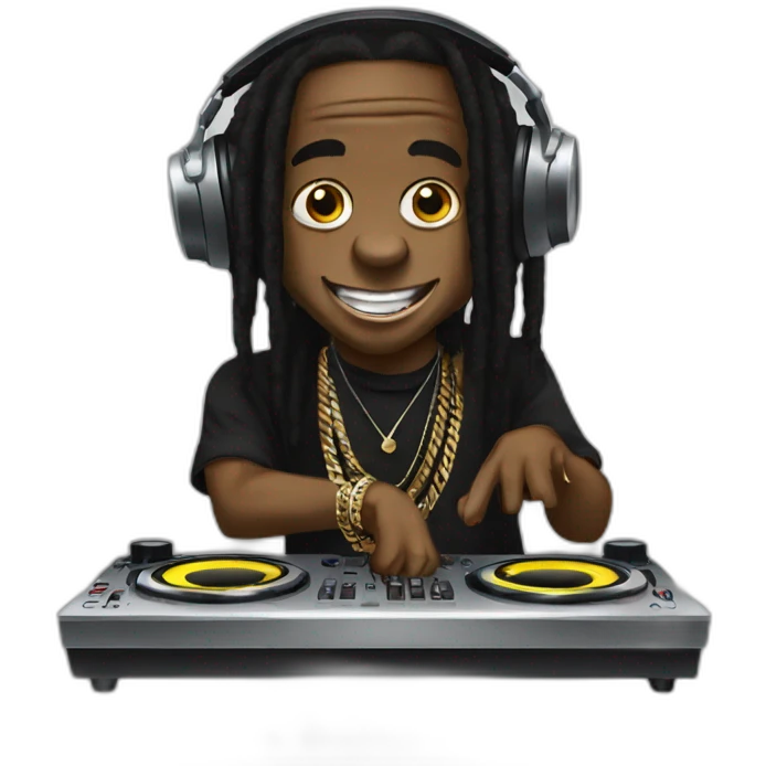 lil Wayne djing emoji