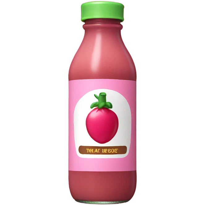 One pink bottle sauce emoji