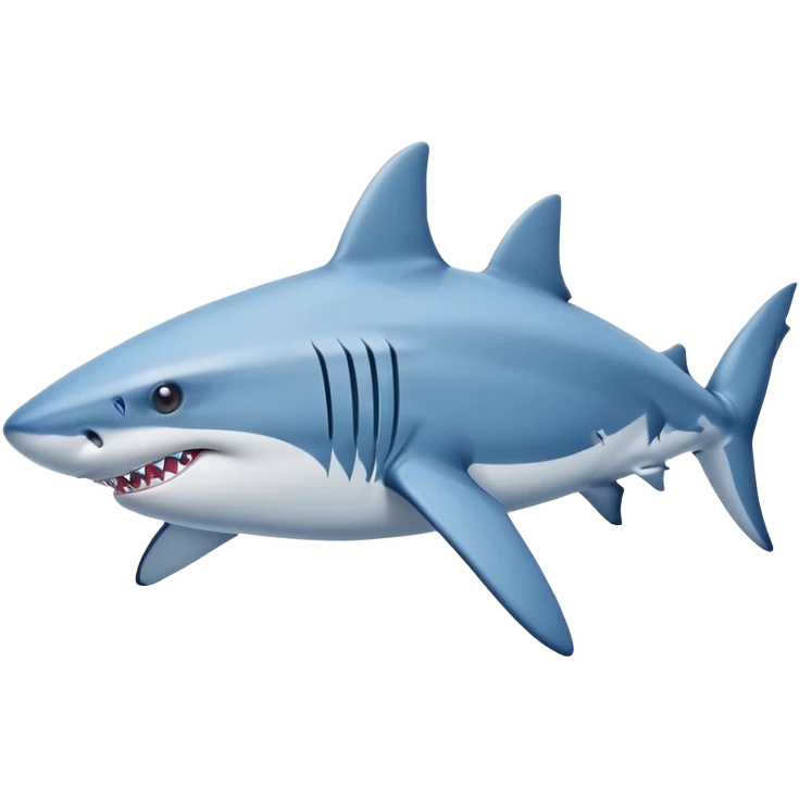 A shark whit blue nikes emoji