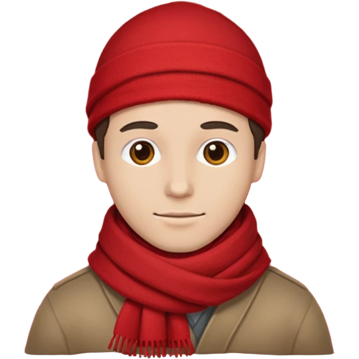 Man with red scarf emoji