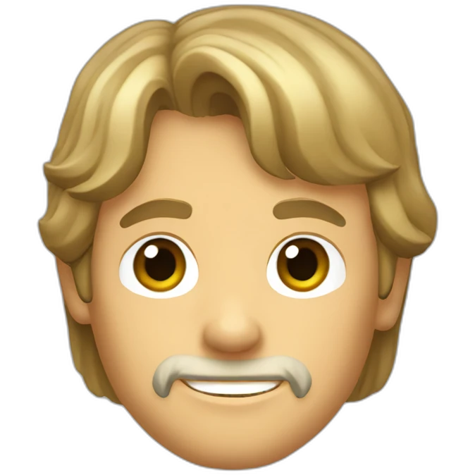 Luke Skywalker waving emoji