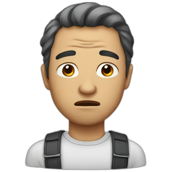 A man crying emoji