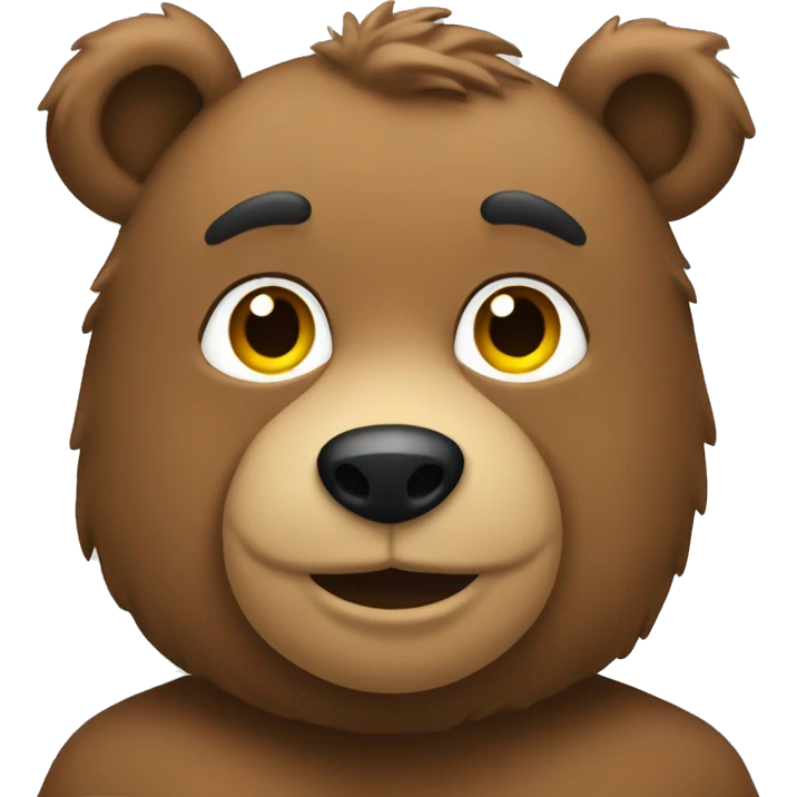 Gay man bear emoji