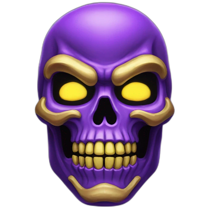 Neon Skeletor emoji