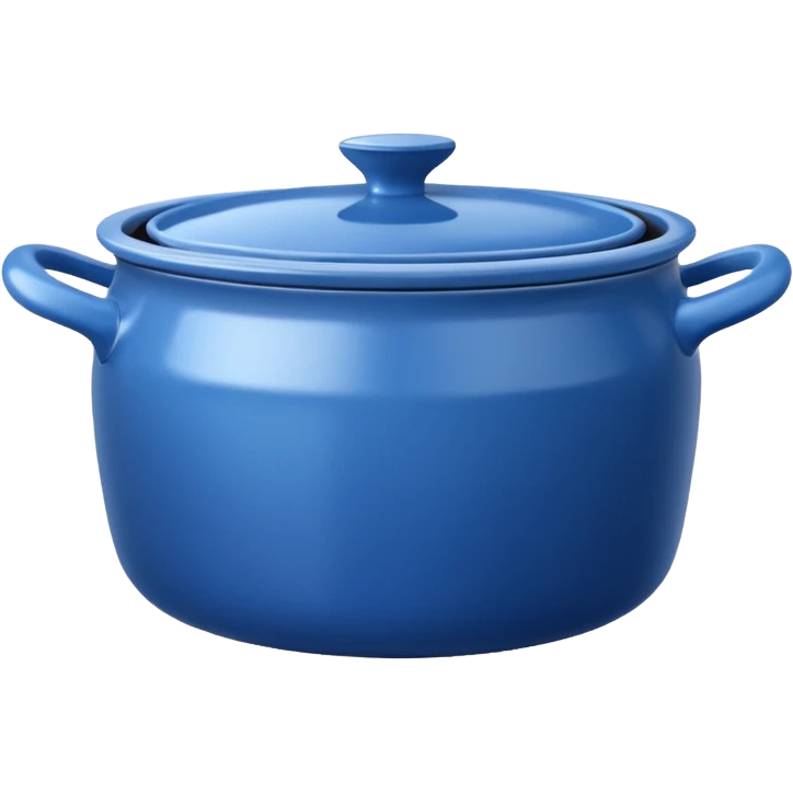 an empty blue kitchen pot emoji