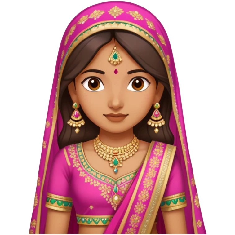 Indian lehenga girl emoji