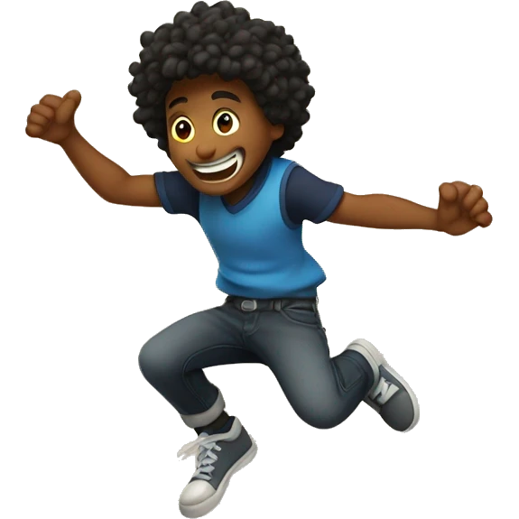 eion max jumping on wall emoji