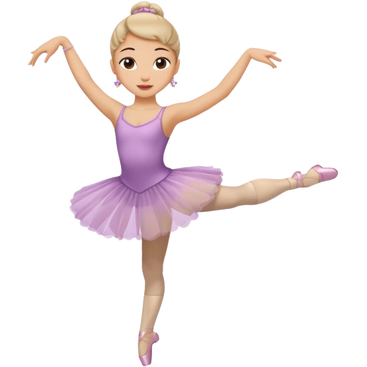 Bunette girl dancing ballet emoji