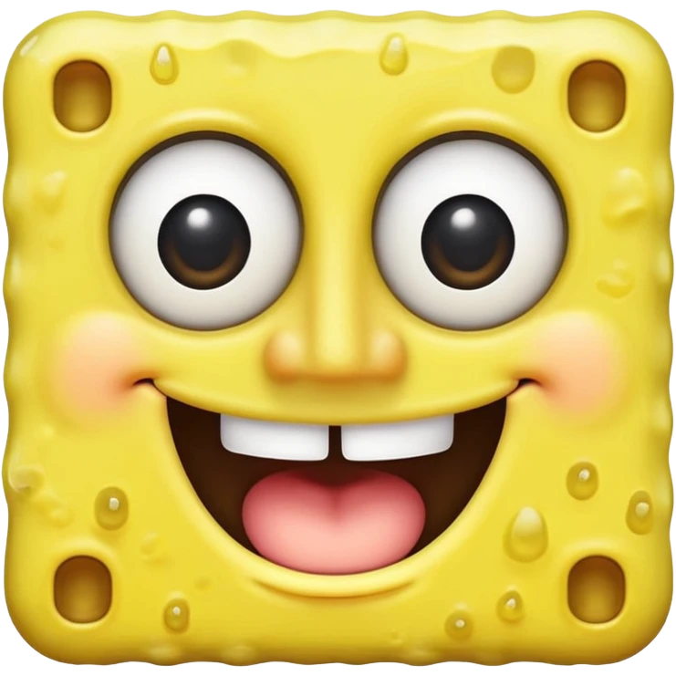 Spongebob ios 18 iphone style emoji