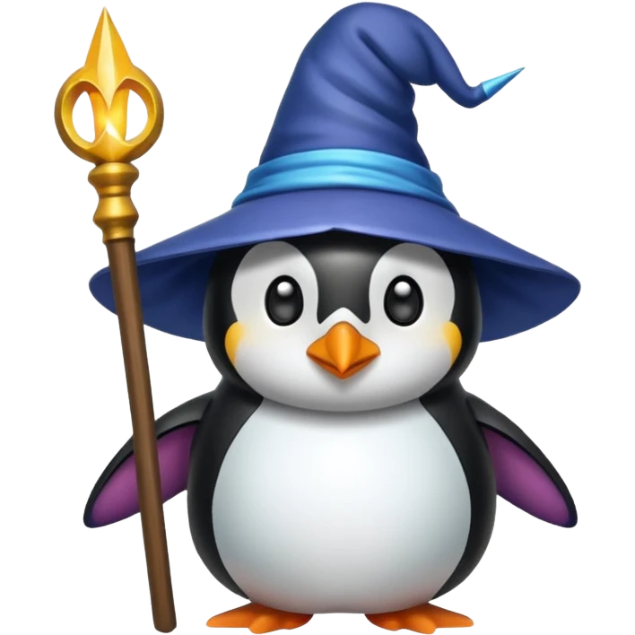 Penguin Wizard emoji