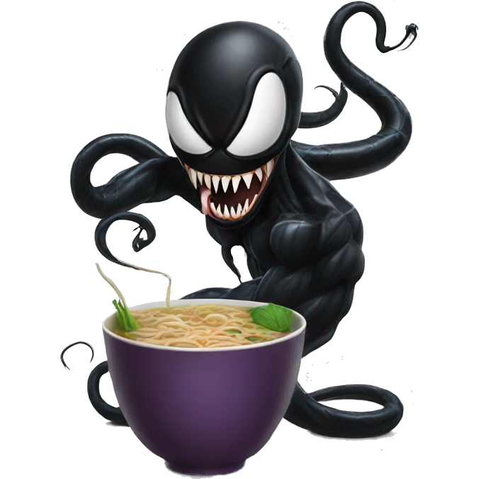 venom with pho emoji