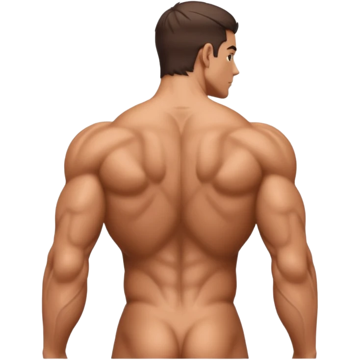 big lats back muscles tissues  emoji